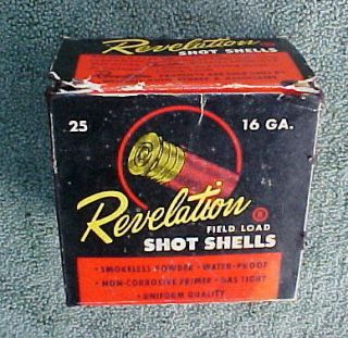 16 Gauge Ga Shotgun Shell Cardboard Box Very Colorful Shot Shells 25C