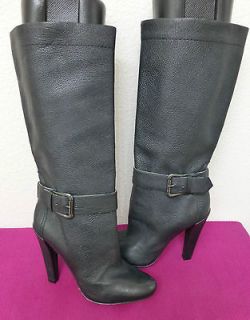Joan & David Women Deon Mid Shaft Boot Black Leather boots 7.5 NWOB