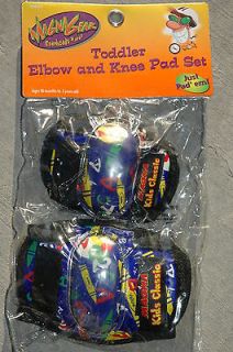 GEAR Toddler Elbow Knee Pad Set   Bike Skateboard Black Blue NEW