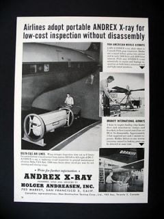 Andrex X Ray Delta Pan Am Braniff Airlines Airplane Inspections 1956