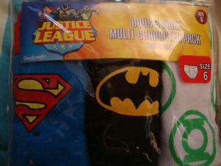 Lego Justice League Boys Briefs Underwear sz 4 Package Of 3 BNIP