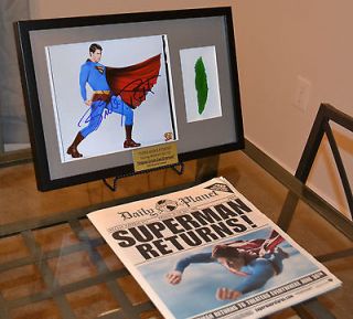 Brandon Routh autograph Superman Screen Used Movie Prop kryptonite COA