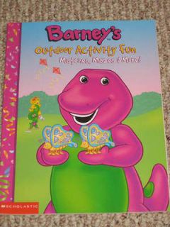 NEW Barney Dinosaur Outdoor Activity Fun Coloring Book