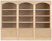 Dollhouse Accessories Houseworks Wood 3 Unit 4 Shelf Bookcase