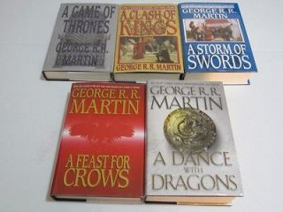 George R R Martin Game Of Thrones Song Of Ice And Fire 1 5 HC Set