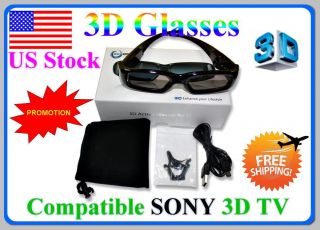 pairs 3D Active Glasses for Sony BRAVIA TV KDL 46HX820 KDL 55HX820