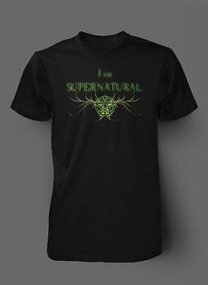 Am Supernatural T Shirt (Black)   Brand New
