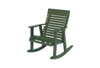 OUTDOOR POLYWOOD CASUAL BACK ROCKING CHAIR NEW