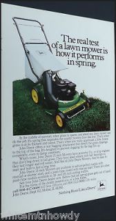 1981 JOHN DEERE 21 Push Lawn Mower Photo AD