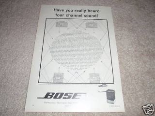 Newly listed BOSE Rare Speaker Ad, 901 and 501 QUAD setup #2