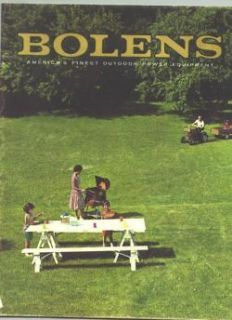 1962 Bolens Lawn Mowers/Tillers /Power Equipment Sales Catalog