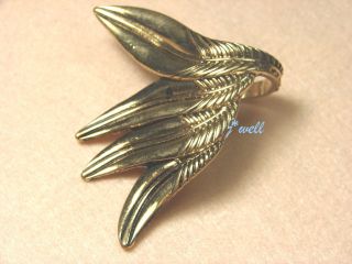 Premier Jewelry Extended Wing Gold Tone Vintage Ring Size 7 *FREE