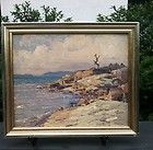 LAKE CHAMPLAIN, VERMONT IMPRESSIONIST Gustave CIMIOTTI Oil Painting