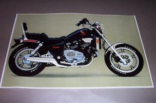 85 HONDA MAGNA MOTORCYCLE POSTER * vintage 80s motor bike