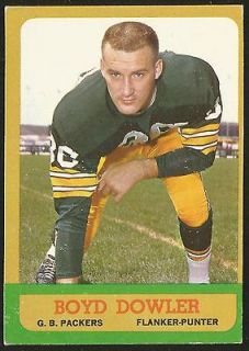 1963 Topps FOOTBALL #88 BOYD DOWLER EX+/EXMT PACKERS