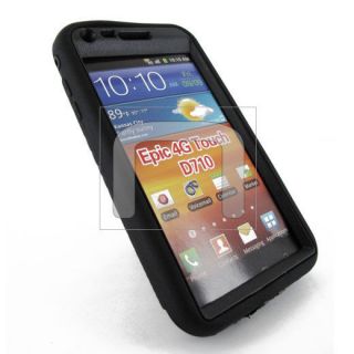 Soft Case Black KickStand For Boost Mobile Samsung Galaxy S II S2 4G