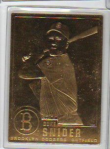 Snider 1996 Danbury Mint Sealed 22 kt Gold Brooklyn Dodgers MLB LA NY