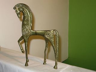 Mid Century Frederick Weinberg Brass Horse Stallion Roman
