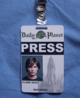 Smallville ID Card Superman Daily Press Pass PVC Cards