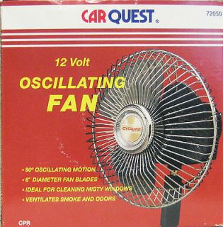 CARQUEST 12 Volt Oscillating Fan (CPR 72050) New