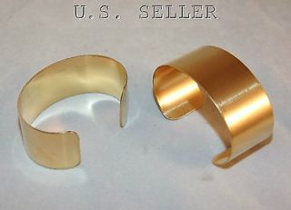Brass Bracelet Cuff Blanks For Jewelry Making 1 inch Pkg Of 2