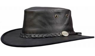 Barmah Australia Finest Sundowner Kangaroo Hide Crushable Outback Hat.