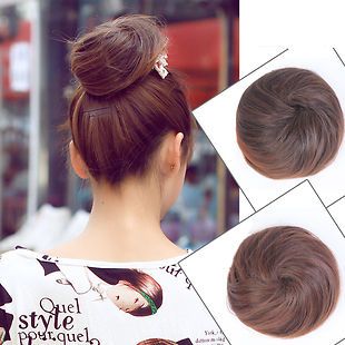 HOT SALE! Updo Clip on Bun Dish Dome Hair Extensions Chignon Hairpiece