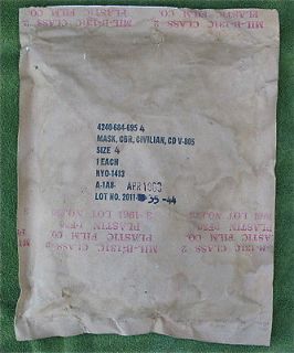 Gas Mask CBR Civilian CD V 805 / US M22 in package 1963
