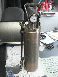 Fire Extinguisher, Original, Empty, Copper and Brass, W Hose, US