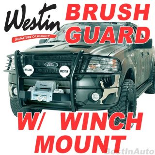  2010 Ford Super Duty Black Winch Grille Brush Guard 250/350/450/550