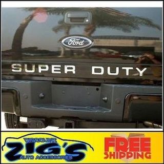 Chrome Stainless Steel Tailgate Letters (Fits: 2008 F 350 Super Duty