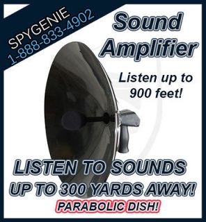 Parabolic Microphone Spy Listening Device Detect Ear Amplified Hearing