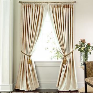 Supreme CREAM Pinch Pleated Drapes Curtain Pair or Patio or Thermal
