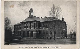 Postcard, Cadiz, Ohio, New High School Building