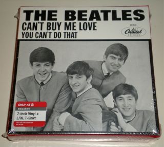BEATLES Cant Buy Me Love (Vinyl 7 + T Shirt) Box Set Target USA