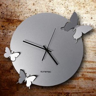 FLY AWAY Dynamic Metal Butterfly Clock