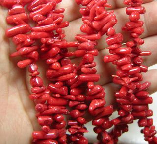 Taiwan 10mm or 3/8 in Bead Natural Red Coral Strand 16
