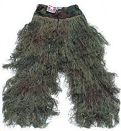 Ghillie Camouflage Camo Suit Pants Jute Thread on BDU Trousers LEAFY