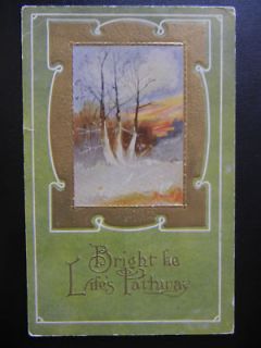 Buffalo Lake Minnesota Postcard writing stamp 1912 MN Hector trees