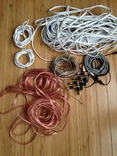 Lot of Speaker Cable, 7 Banana clips, Phoenix Gold, Monster cable
