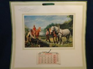 Conquest of the Wilderness 1918 Advertising Calendar # 72493