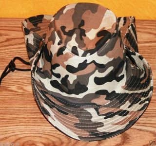 NEW Camouflage Ranger Cowboy Hat Military Camo Safari