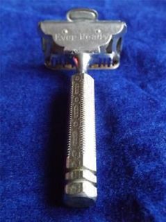 EVER READY RAZOR VINTAGE ANTIQUE SHAVING SHAVER MADE IN USA PATTERN