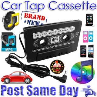 Car Cassette Tape Converter Adapter For iPOD NANO MP3 MP4 MD CD Phone
