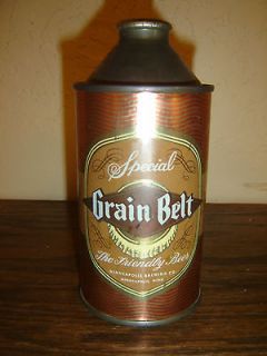Grain Belt The Friendly Beer 3.2% Alcohol EmptyCone Top Beer Can