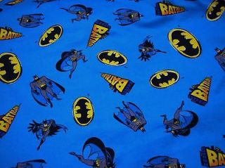 Batman   100% Cotton Pyjamas Flannel Fabric   44 Wide   Sold by the