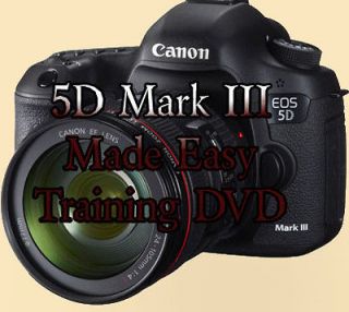 Canon 5D Mark III Made Easy Training DVD