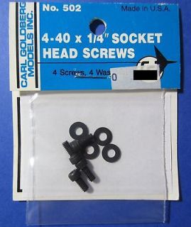 Carl Goldberg 4 40 x 1/4 Socket Head Screws (4) GBG502