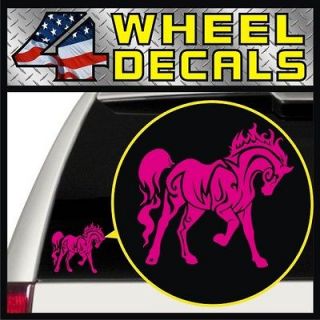 Horse Vinyl Decal / Sticker Bumper Window Pickup Jeep Girl (Pink