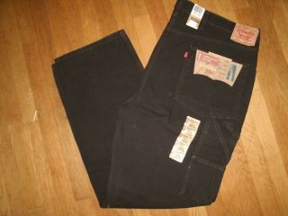 Mens Levis 550 Carpenter Workwear Relaxed Fit Jeans Big & Tall Dark
